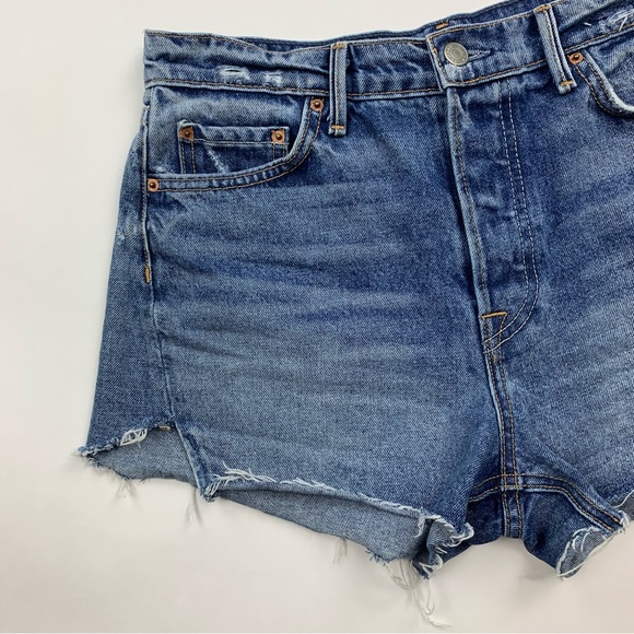 GRLFRND Mardee High Rise Denim Cut Off Shorts Sz 29 - Picture 3 of 13